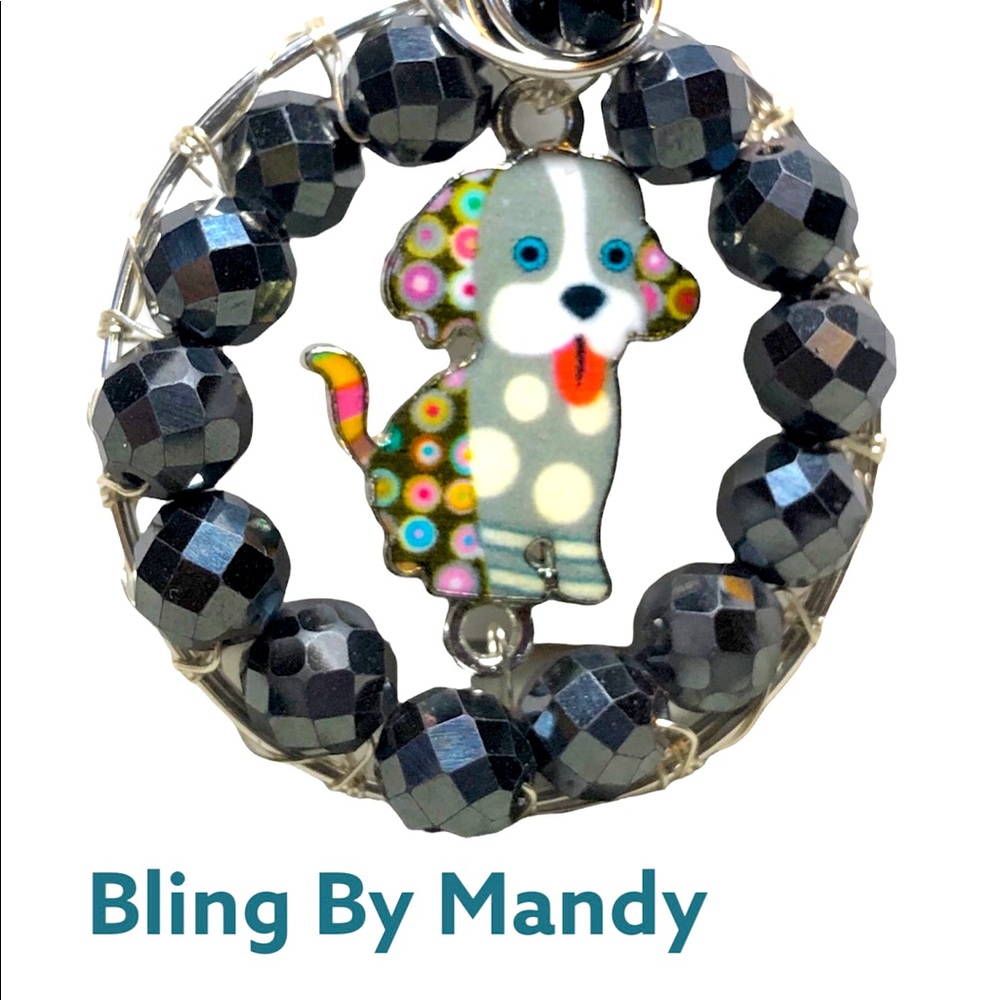 Puppy charm pendant